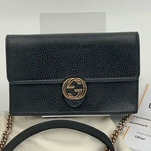 Gucci Interlocking GG Crossbody w/Dust Bag and Entrupy COA Gorgeous Condition!🖤